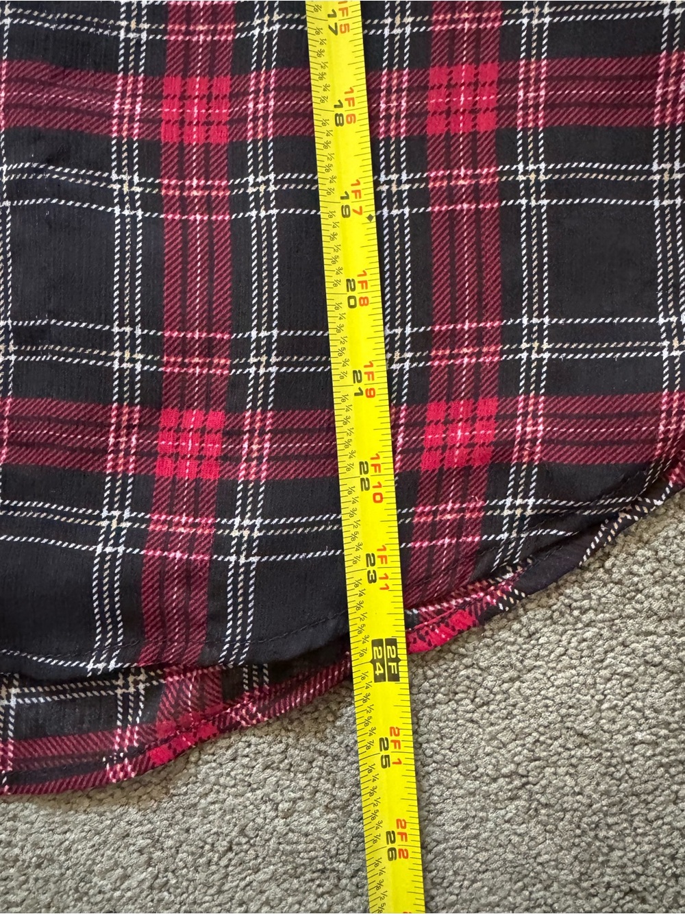 Tommy Hilfiger Red & Black Plaid Ruffle Sleeveless Camisole - Picture 12 of 14
